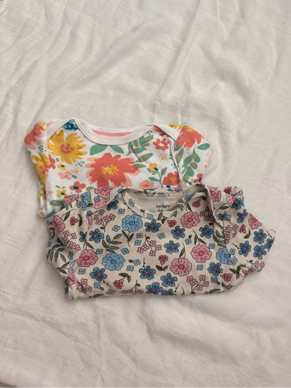 Floral Baby Bodysuit Bundle (Set of 2)